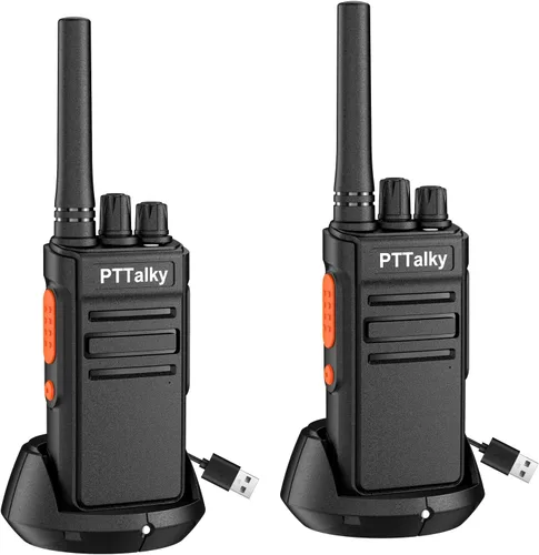Miniatura 9 de Walkie Talkies FR1 Walkie Talkie de largo alcance para adultos, radio FRS Mini radio de 2 vías recargable, manos libres, radios bidireccionales