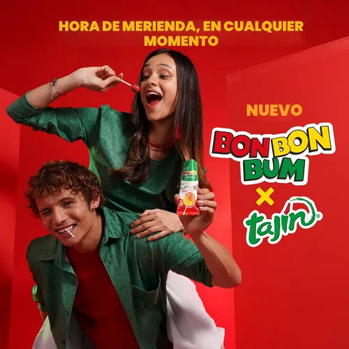 Miniatura 5 de Colombina Bon Bon Bum Tropical Maracuyá y Sandía con Condimento Tajin Chile Lima, 20 Unidades (Paquete de 1)