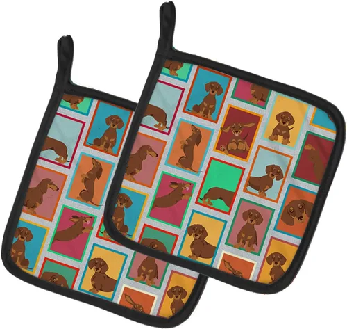 Miniatura 55 de Caroline's Treasures MLM1149PTHD - Juego de soportes para ollas de cocina resistentes al calor, almohadillas calientes para horno para cocinar