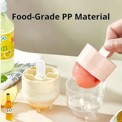 Miniatura 3 de Paquete de 4 moldes de paletas para paletas para niños, juego de moldes de silicona para hacer paletas de helados, moldes de bricolaje para helados