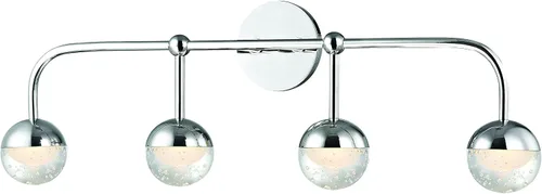 Miniatura 3 de Hudson Valley Lighting Soporte de baño LED 1241-PC, 1 luz, cromo pulido