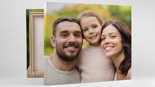 Lona Premium gruesa para envolver – tu foto personalizable, none, 12" x 12" Sin marco