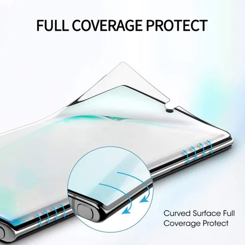 Miniatura 5 de Paquete de 2 protectores de pantalla de privacidad para Galaxy Note 10 Plus, antiespía, compatible con fundas, cobertura completa, soporte
