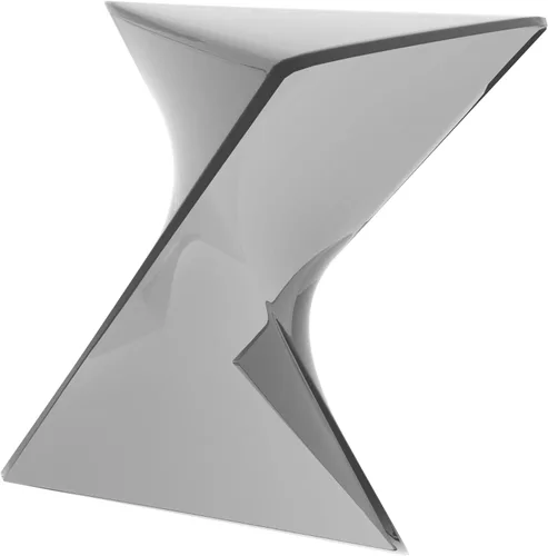 Miniatura 22 de LeisureMod Randolph - Mesa auxiliar apilable de 15.75 pulgadas, resistente a la intemperie, versátil mesa auxiliar triangular de plástico para sala