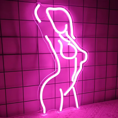 Miniatura 3 de Letreros de neón para dama regulables, letreros de neón LED para dama, letrero decorativo, luces de neón para mujeres para dormitorio, bar, cueva