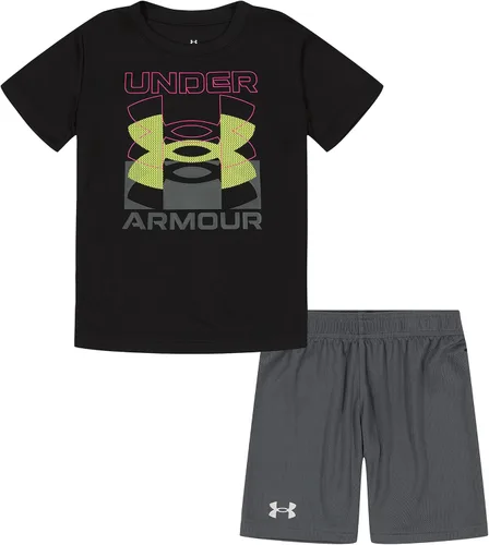 Miniatura 101 de Under Armour baby-girls Ua Terrazzo Leopard Heart SetShort Set