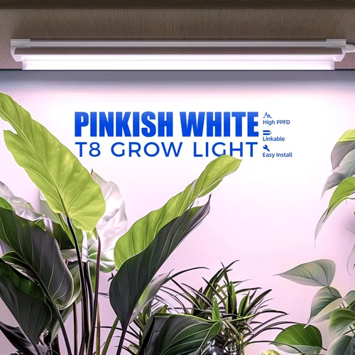 Miniatura 6 de Barrina Luz de cultivo T8 de 2 pies, 144 W (6 x 24 W), equivalente a 800 W, espectro completo, luz de planta de luz solar, bombillas LED de cultivo