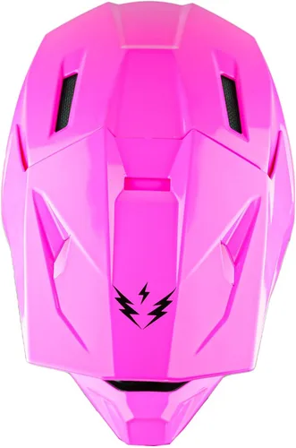 Miniatura 8 de 1Storm - Casco de motocross para jóvenes, ATV, BMX, MX, motocicleta todoterreno, kart, rosa brillante Rosa brillante juvenil