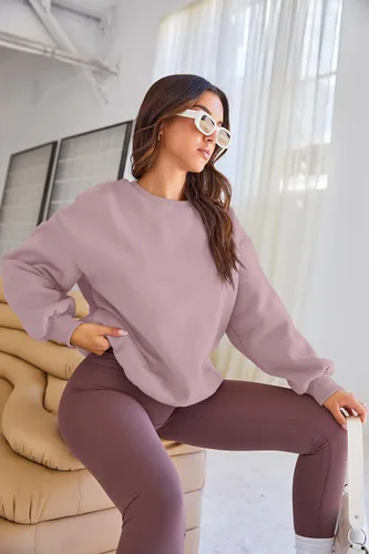 Miniatura 87 de EFAN Sudaderas de gran tamaño con cuello redondo Y2K para mujer, sudaderas con capucha para otoño, moda 2025, ropa para adolescentes y niñas, lindo