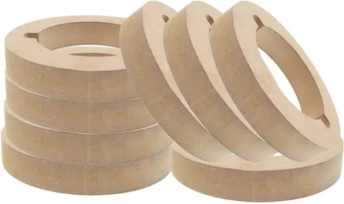Anillos adaptadores de tweeter de MDF personalizados de 2.91 pulgadas de identificación x 4.33 pulgadas de diámetro exterior para instalación de