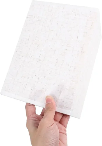 Miniatura 6 de Baluue Pantalla rectangular de lino de 7.87 x 5.51 x 5.51 pulgadas, cubierta de lámpara de mesa para lámparas de piso y escritorio, protección