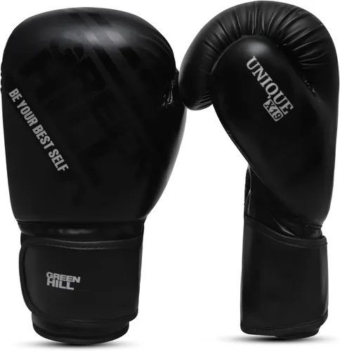 Green Hill Boxing Gloves Set for Men & Women – Leather Training & Sparring Gloves for MMA, Muay Thai & Kickboxing