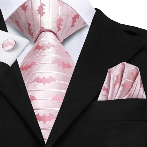 Miniatura 89 de Hi-Tie Corbatas de seda para hombre, diseño de cachemira a rayas, con bolsillo, gemelos cuadrados, conjunto formal de negocios