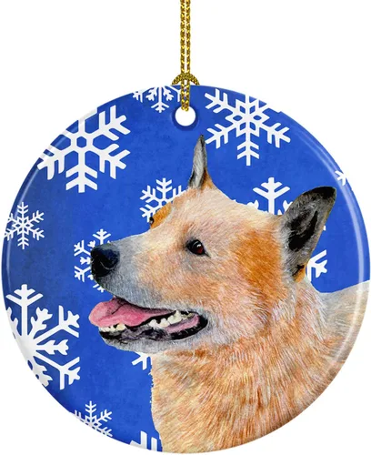 Miniatura 189 de Caroline's Treasures Cavalier Spaniel - Adorno de cerámica para colgar en el árbol de Navidad, para el hogar, Navidad, fiestas, regalo, 3 pulgadas