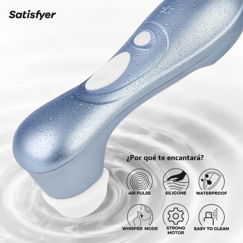 Miniatura 4 de Satisfyer Pro 2 - Estimulador clitoriano por pulso de aire, succión del clítoris sin contacto, tecnología de ondas de presión, resistente al agua