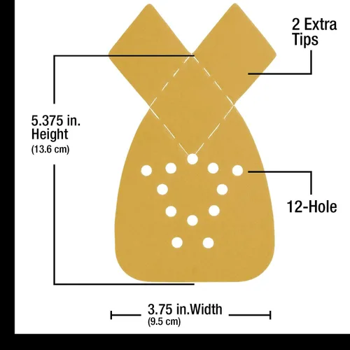 Miniatura 2 de Dura-Gold Hojas de lija de papel de lija prémium con detalles de ratón, grano 400 (caja de 24), discos de mouse con diseño de gancho y bucle de 12