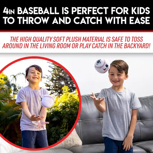 Miniatura 6 de Franklin Sports MyFirst Pelotas Deportivas de Felpa Suave - Juguete de Peluche Relleno de Baloncesto, Béisbol + Fútbol Americano para Niños - NBA