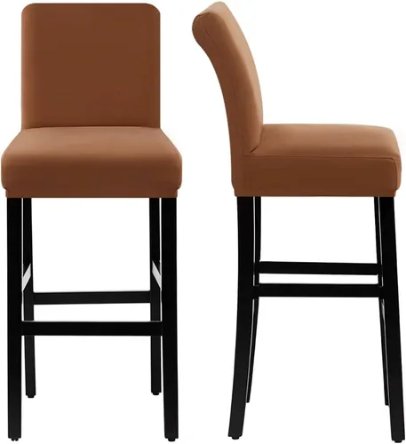 Miniatura 7 de H.VERSAILTEX Funda para taburete de bar 100% impermeable, elástica, funda para taburete de mostrador, funda para silla de pub, para comedor