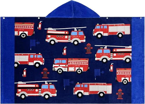 BANGSAUR Toallas de playa con capucha para niños, 100% algodón, 50x30 pulgadas, toalla de baño para piscina, cubre bebés, niños de 3 a 12 años,