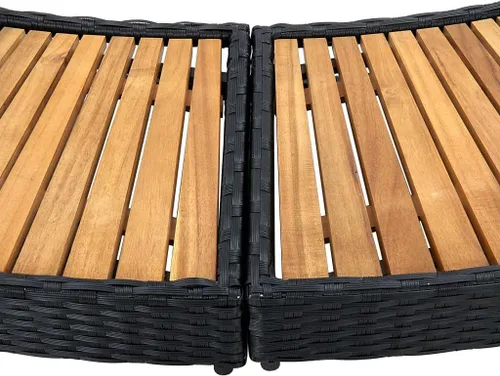 Miniatura 6 de vidaXL Sólida madera de acacia spa envolvente de madera de recinto de entrada paso de bañera de hidromasaje accesorio jardín patio al aire libre