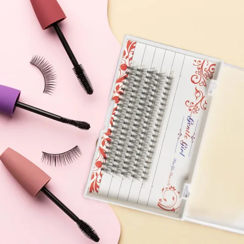 Miniatura 6 de PAFUWEI 100 extensiones de pestañas postizas individuales, 20 raíces, paquete de pestañas en racimo para extensiones de pestañas de bricolaje