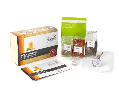 Miniatura 7 de El mejor kit de fabricación de quesos – Kit de bricolaje para 10 quesos: Mozzarella, Mascarpone, Feta, Ricotta – Incluye cuajo y folleto
