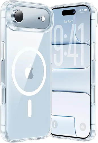Miniatura 29 de Funda magnética diseñada para iPhone 11 Pro Max, [probada en caídas de grado militar] [compatible con MagSafe] Funda protectora delgada translúcida