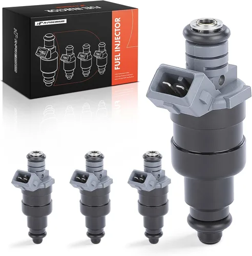 A-Premium Inyectores de combustible compatibles con Jeep Wrangler 1997-2002, Cherokee 1996-2000, TJ 1997-2002 y Dodge Dakota 1996-2002, L4 2.5L,