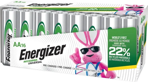 Miniatura 9 de Energizer Recarga pilas AA recargables universales (paquete de 16), baterías recargables dobles A