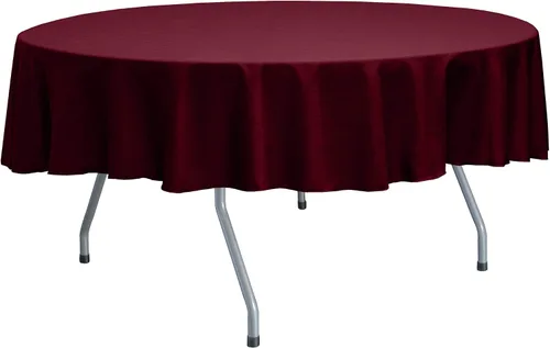 Miniatura 70 de ULTIMATE TEXTILE Mantel redondo reversible Shantung Satin Majestic de 72 pulgadas, color verde salvia