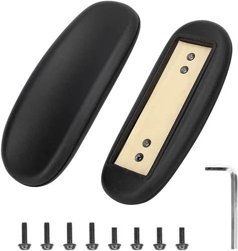 Miniatura 8 de ALUCSET Almohadillas de repuesto para silla de oficina de 10 pulgadas de largo x 3 pulgadas de ancho, almohadillas universales de 4 pulgadas y 5.5