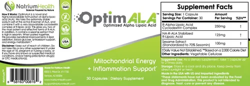 Miniatura 2 de OptimALA Cápsulas Cápsulas optimizadas de ácido alfa lipoico 60