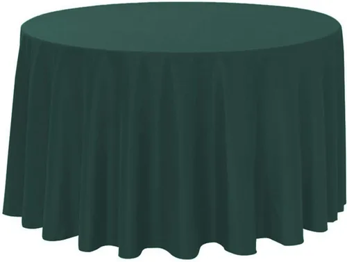 Miniatura 15 de YOUR CHAIR COVERS - Mantel redondo de poliéster prémium de 120 pulgadas - Mantel de lino color champán para mesas redondas estándar