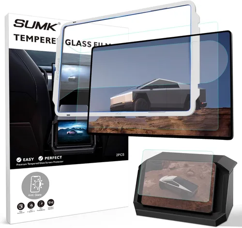 Miniatura 8 de Protector de pantalla trasera de 8 pulgadas para Tesla Model Y Juniper/Model 3 Highland, [HD y sin bordes y 9H] Protector de pantalla de vidrio