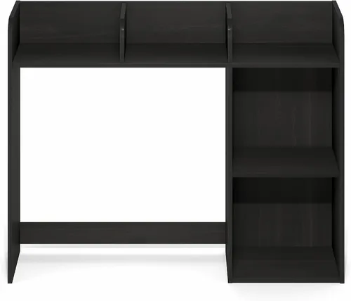 Miniatura 7 de Furinno Estante de escritorio clásico, gabinete de escritorio de 5 estantes, estante para libros, organizador de escritorio de 3 niveles