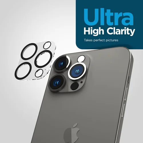 Miniatura 5 de Case-Mate Protector de lente de cámara para iPhone 14 Pro/14 Pro Max – Película de vidrio templado 9H con antiarañazos duradera, antiroturas, visión