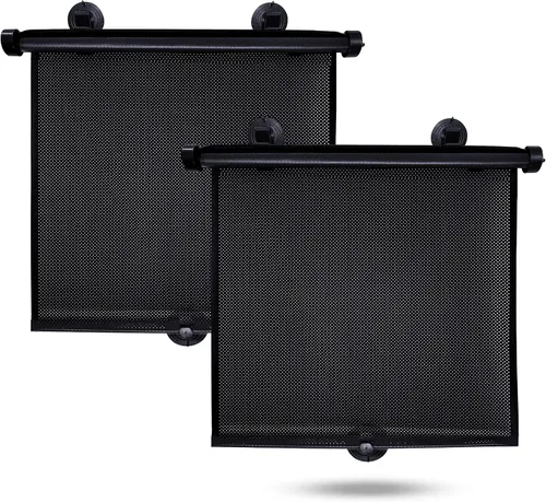 Miniatura 10 de EcoNour Persianas de ventana de automóvil (paquete de 4) Parasol enrollable retráctil para niños Persianas de ventana de bebé para ofrecer una