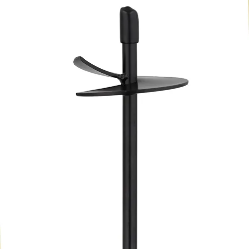 Miniatura 3 de BISupply Anclajes de tierra, 15 pulgadas, paquete de 4 unidades, juego de anclaje de cobertizo negro, estacas de amarre de invernadero con perno