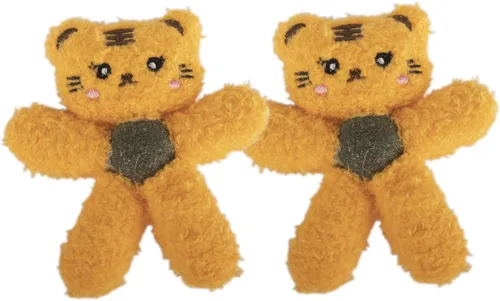 Miniatura 26 de Juguetes de felpa con hierba gatera para gatos de interior, juguetes interactivos para masticar para dentición y cuidado dental, juguete de nailon