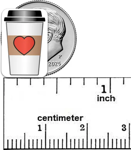 Miniatura 5 de Frappucino - Adhesivo para planificador, 54 divertidas calcomanías de vinilo L (1/2 pulgada), Frappucino Date Me Time Self Care I Love