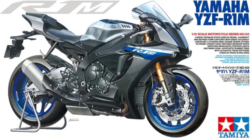 Miniatura 2 de Tamiya 14133 1/12 Yamaha YZF-R1M Kit de modelo de plástico para motocicleta