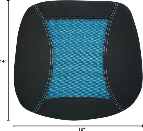 Miniatura 6 de C.P.R. Cojín ortopédico de gel y espuma viscoelástica para asiento de silla de oficina, cojín de gel automotriz (Y11076 (14.5 x 16 x 2.5 pulgadas)