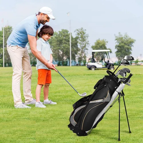 Miniatura 3 de Mayjooy - Bolsa de golf portátil con divisores de 8 vías, bolsa organizada de fácil almacenamiento con tela duradera, color negro