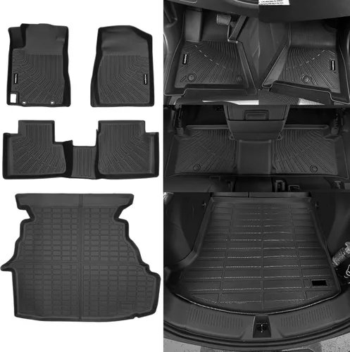 Miniatura 15 de Alfombrillas de piso Naibeve para Ford Edge 2015 2016 2017 2018 2019 2020 2021 2022 2023 2024 2025 - Ajuste personalizado para todo clima