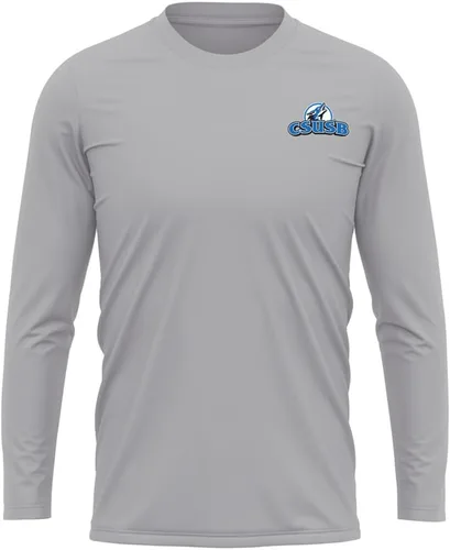 Miniatura 112 de Camisa deportiva de manga larga oficial de la NCAA Collegiate para hombre, con logotipo en el pecho izquierdo, colección Athletic Heather