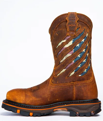 Miniatura 5 de Cody James Bota de trabajo con bandera occidental para hombre con punta nano compuesta - Dbp-3-A