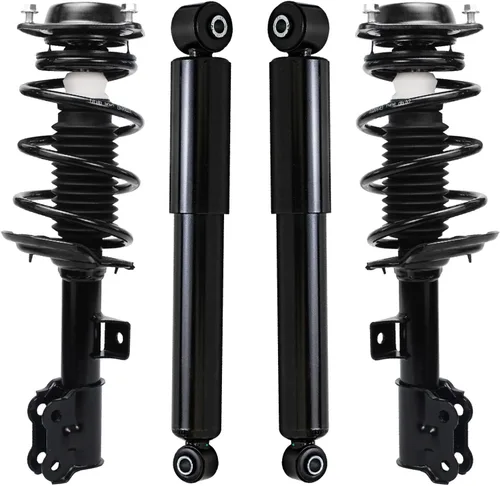 Miniatura 42 de Detroit Axle - Amortiguadores de puntales RWD para Infiniti G35 03-06, 2 amortiguadores traseros, 2 puntales delanteros y muelles helicoidales 2003