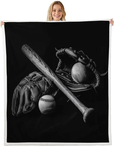 Miniatura 12 de Golf Printed Bed Blanket,Ball Game Lovr Throw Blanket Lightweight Soft Cozy,Retro Simple Style Flannel Blankets for Sofa Bedroom Office,Brown Brown