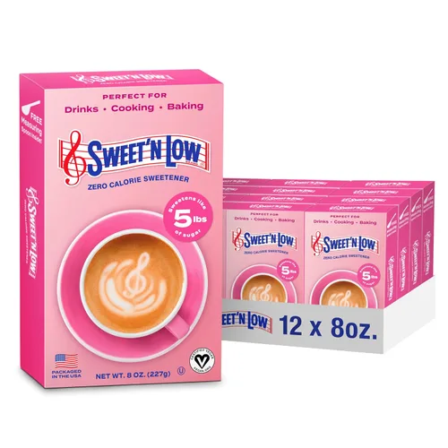 Miniatura 8 de Sweet'N Low Edulcorante a granel cero calorías, caja de 8 onzas, sustituto de azúcar granulado para hornear, café, té y más, Kosher y sin gluten