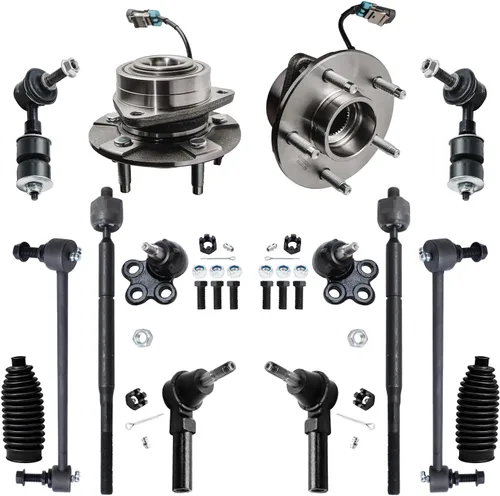 Miniatura 266 de Detroit Axle - Kit de nudillos de dirección delantera izquierda para Ford Edge Lincoln MKX 07-10, cojinete de rueda del lado del conductor, nudillo